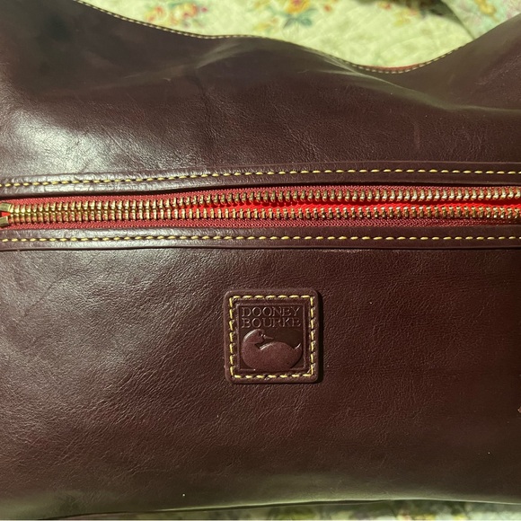 Dooney & Bourke Plum Wine East West Zip Sac - Picture 4 of 7